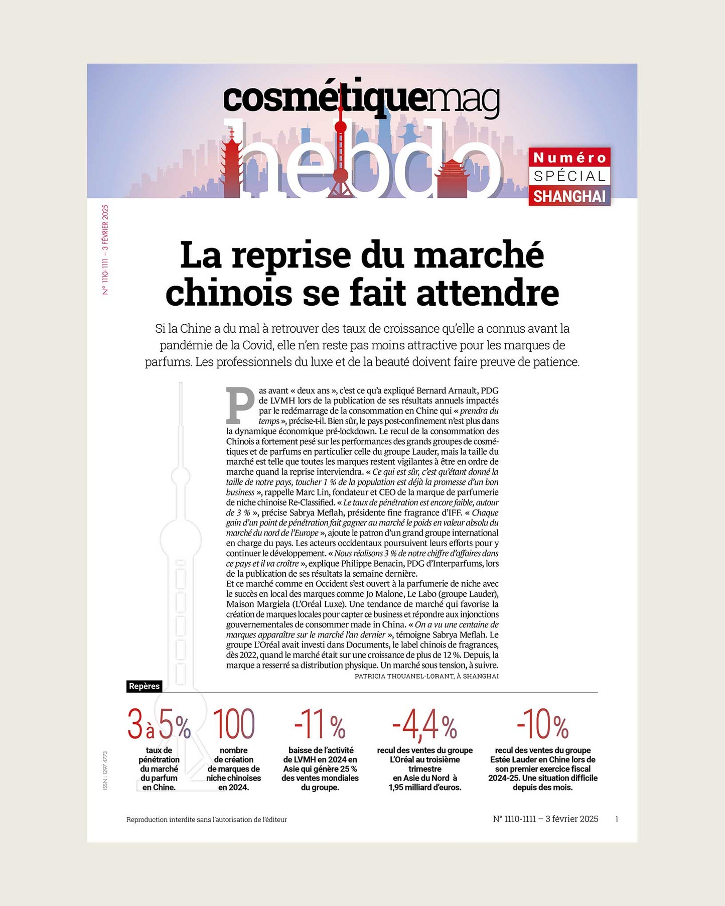 L'hebdo de Cosmétiquemag 1110/1111 - 03/02/2025