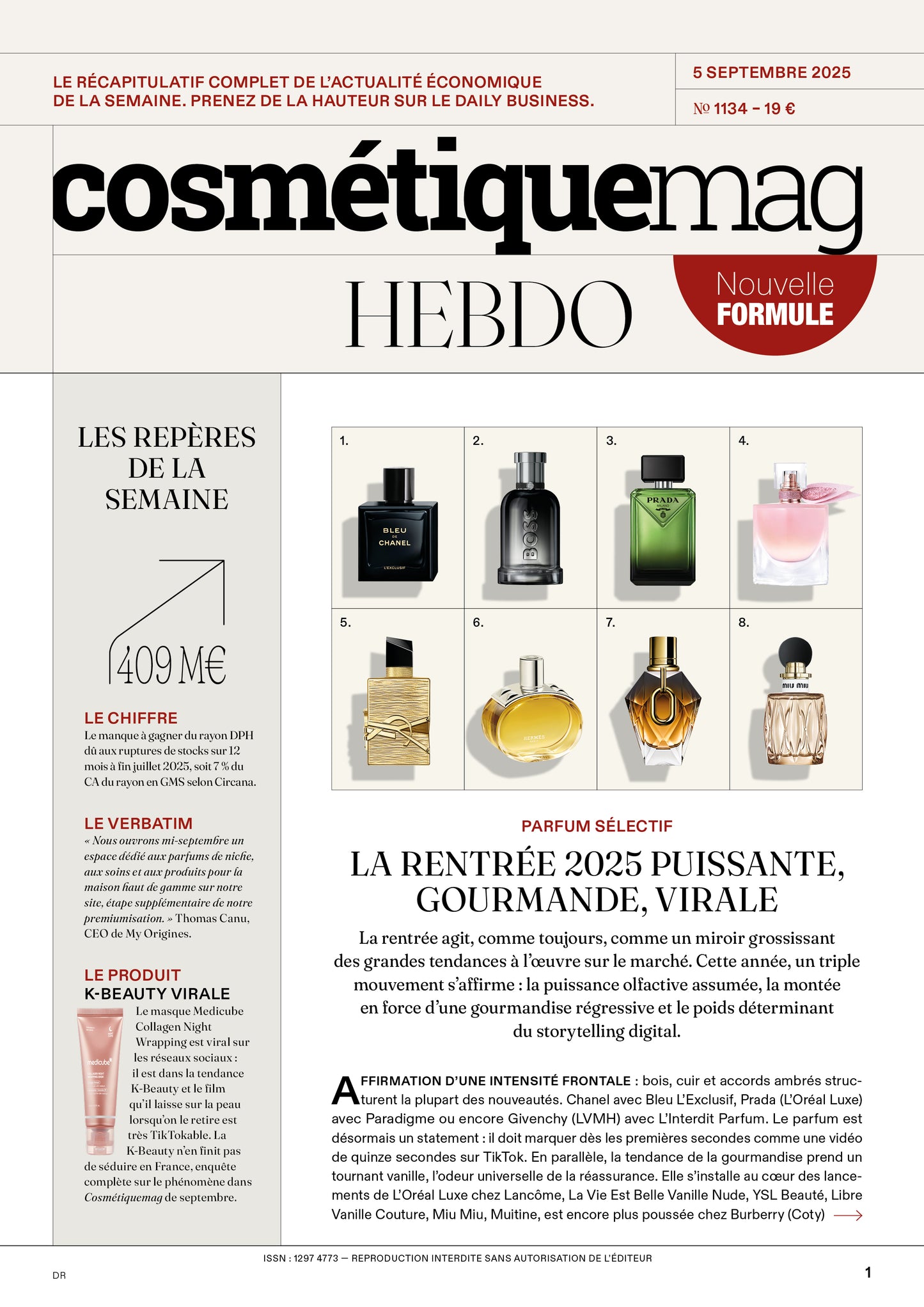 Cosmétiquemag Hebdo 1134 - 05/09/2025