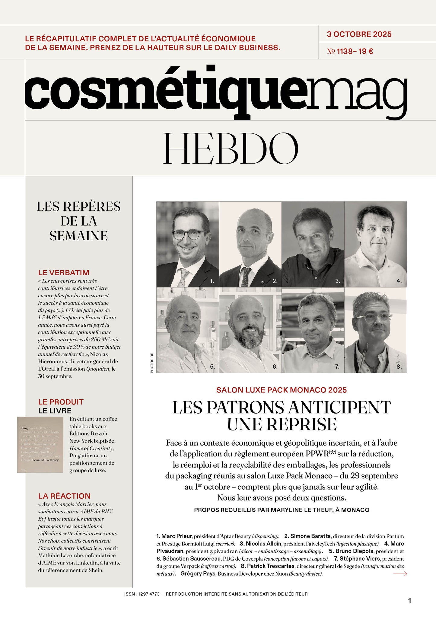 Cosmétiquemag Hebdo 1138 - 03/10/2025