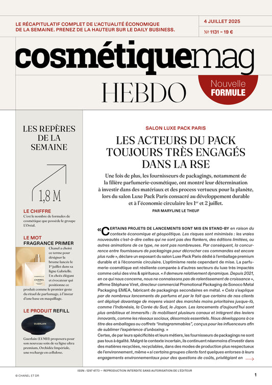 Cosmétiquemag Hebdo 1131 - 04/07/2025