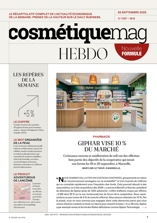 Cosmétiquemag Hebdo 1137 - 26/09/2025