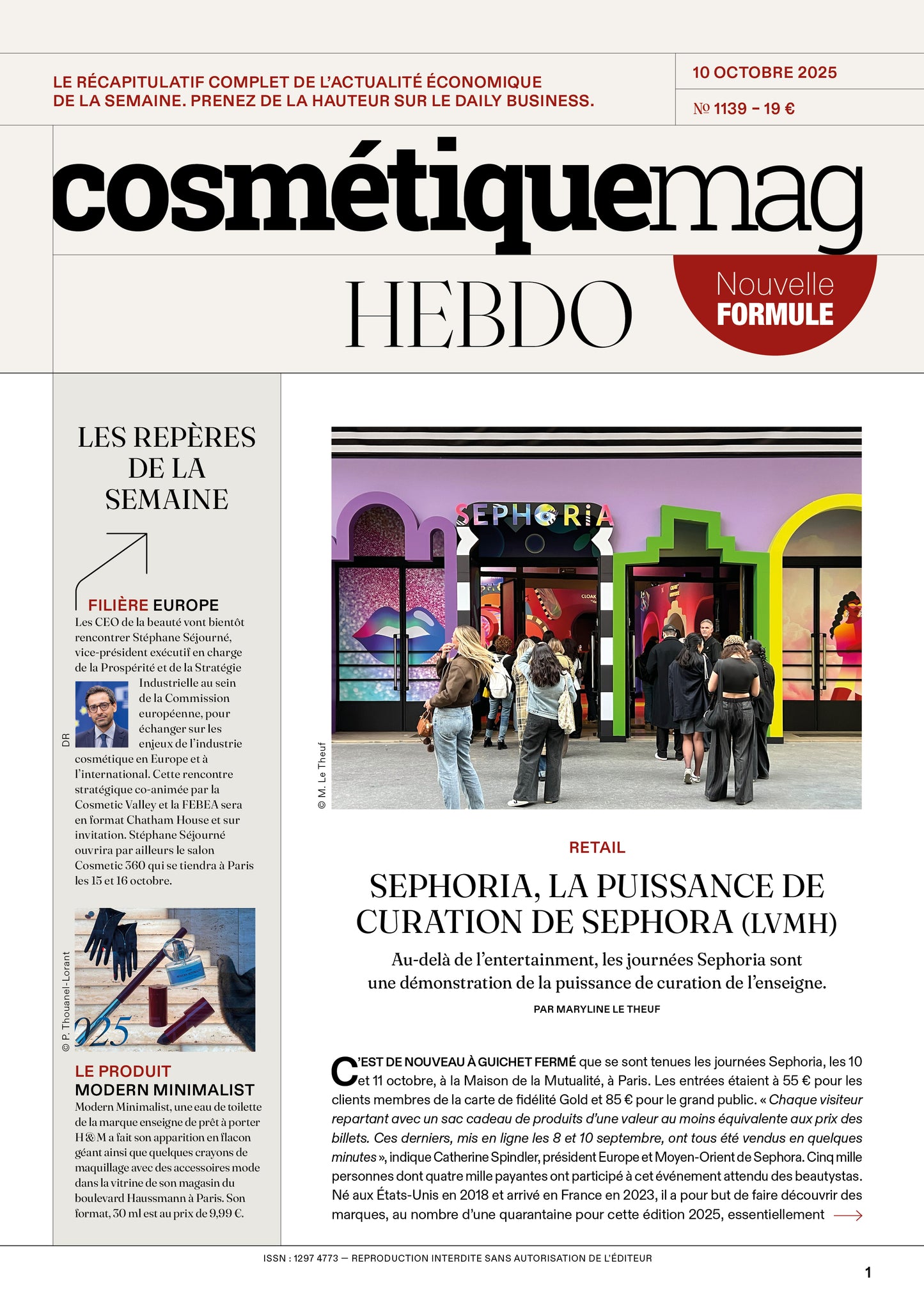 Cosmétiquemag Hebdo 1139 - 10/10/2025