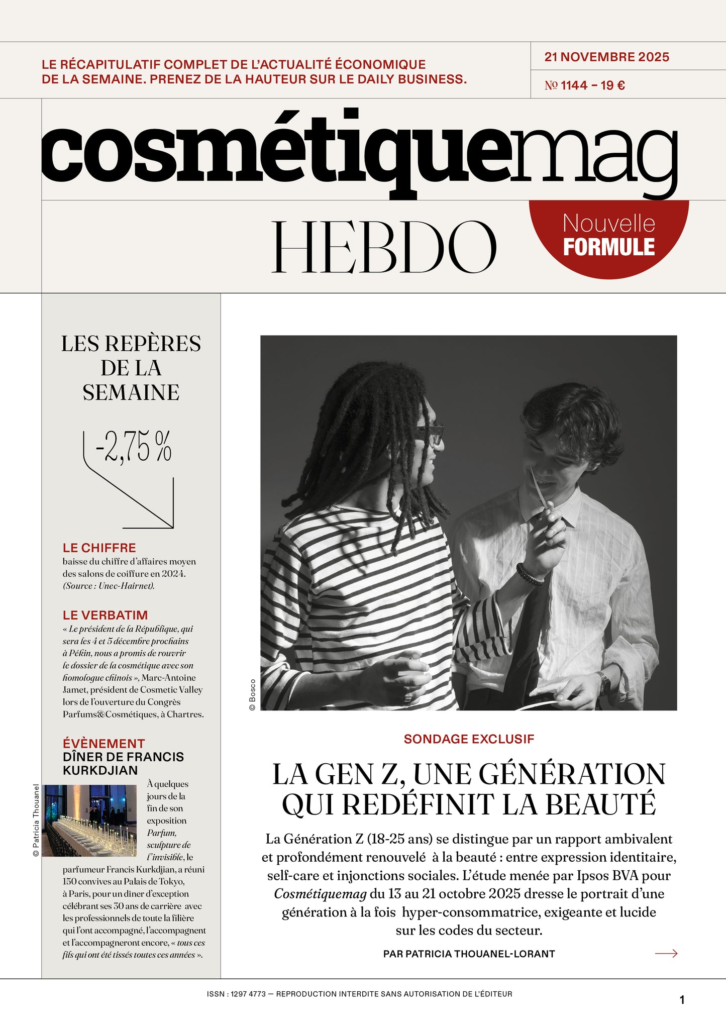 Cosmétiquemag Hebdo 1144 - 21/11/2025