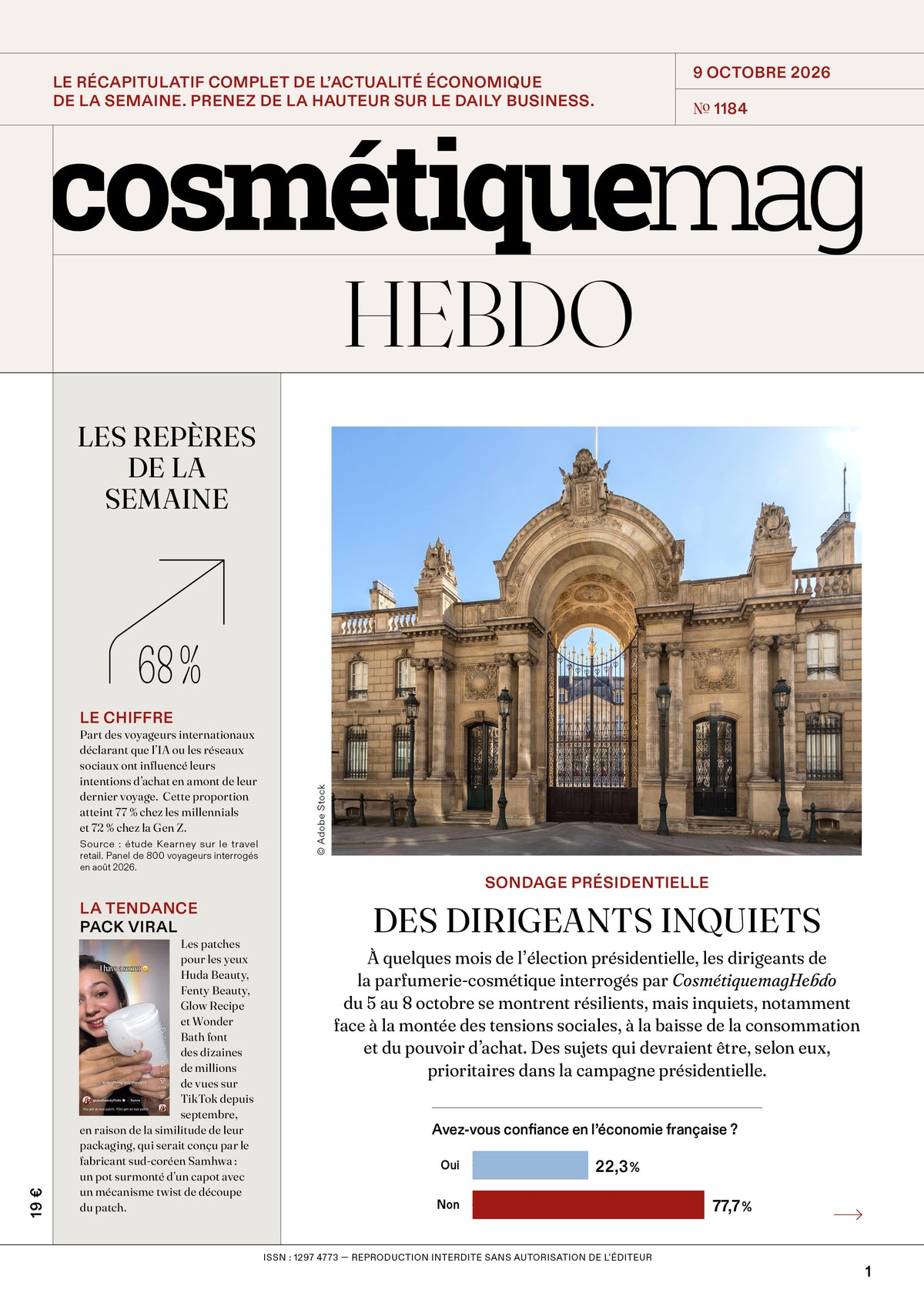Cosmétiquemag Hebdo 1184 - 09/10/2026